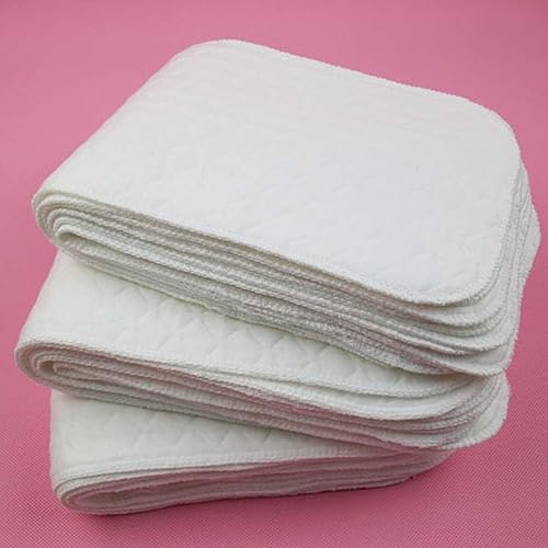 Miniatura 4 de Healifty Pañal transpirable 10 unids Pañales Desechables Diapera Pañales de Bebé Recién Nacido Pañales de Algodón Lavable Pañales de Algodón Pañales