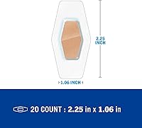 Vista 3 de Nexcare Waterproof Clear Bandages, Germproof, 20 Count Packages (Pack of 4)