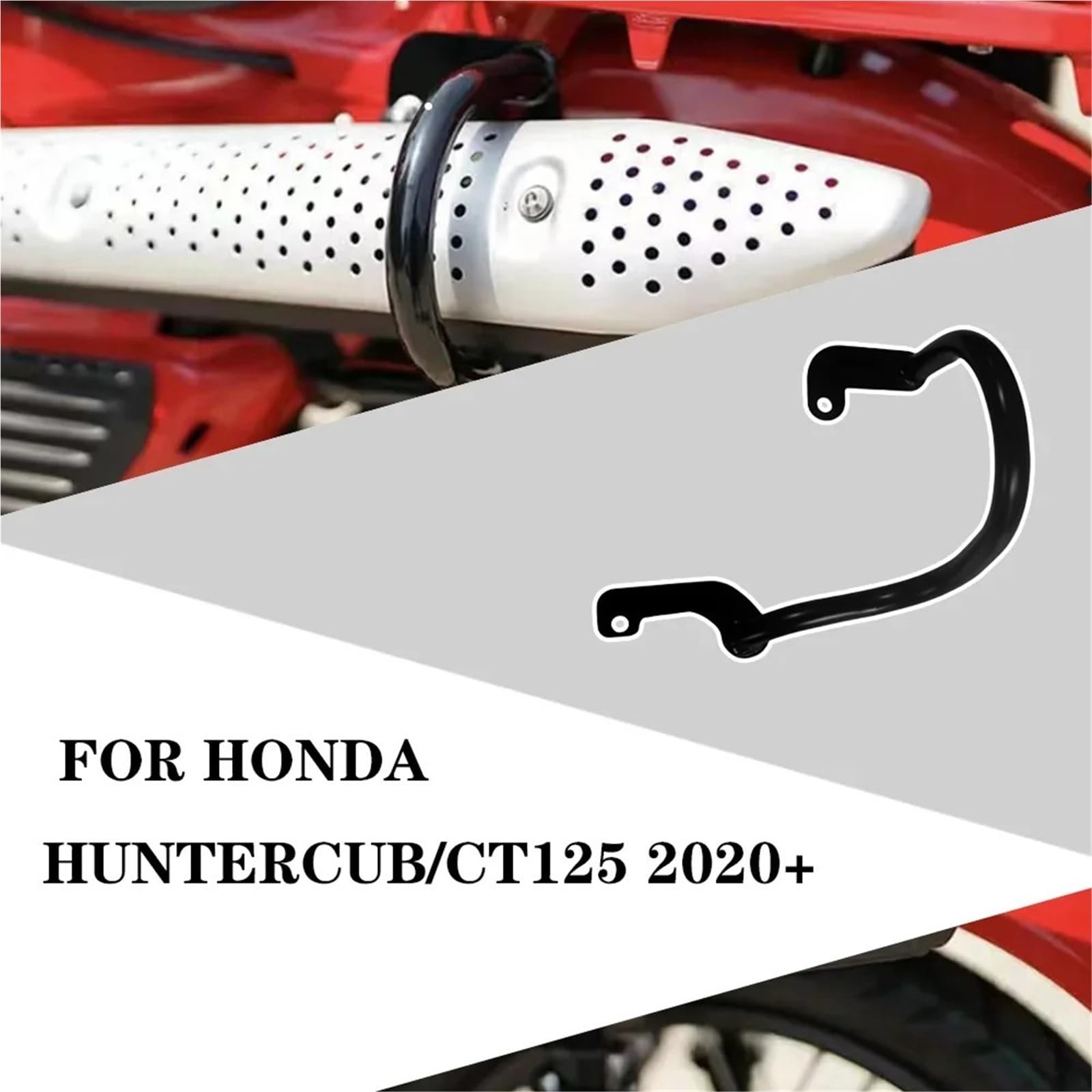 Pasuje do Honda CT125 Hunter Cub 2020-2023, rura wydechowa, tłumik, rama owiewki, zderzak Osłona termiczna