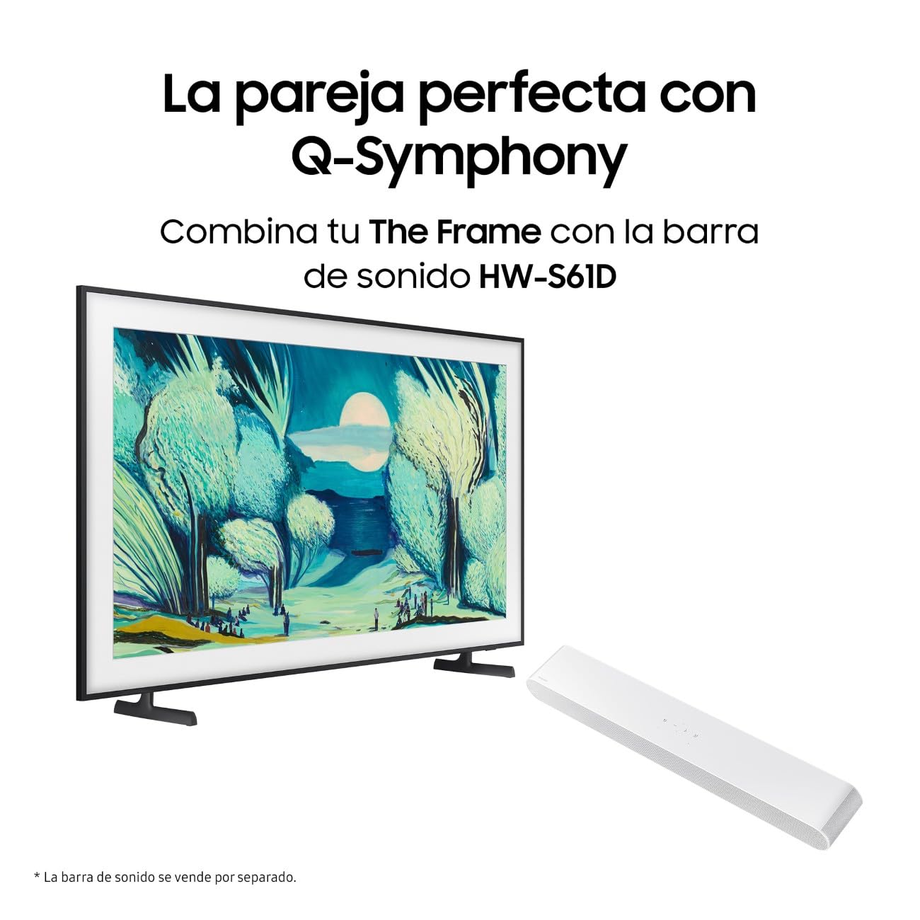 Samsung TV 55 Pulgadas The Frame LS03F 4K Smart TV, Galería de Arte con Display Mate, Marcos Intercambiables, 100% Volumen de Color con Quantum Dot y Cable Casi Invisible con One Connect