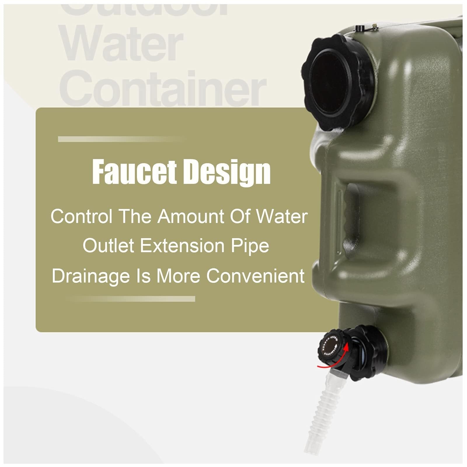 Contenitori d'acqua Serbatoio Stoccaggio Dell'acqua Serbatoio Dell'acqua Campeggio Viaggi All'aperto,Stoccaggio Dell'acqua Grande Capacità Auto Domestiche 10,5/18,5 Litri, Secchio Portatile Cam