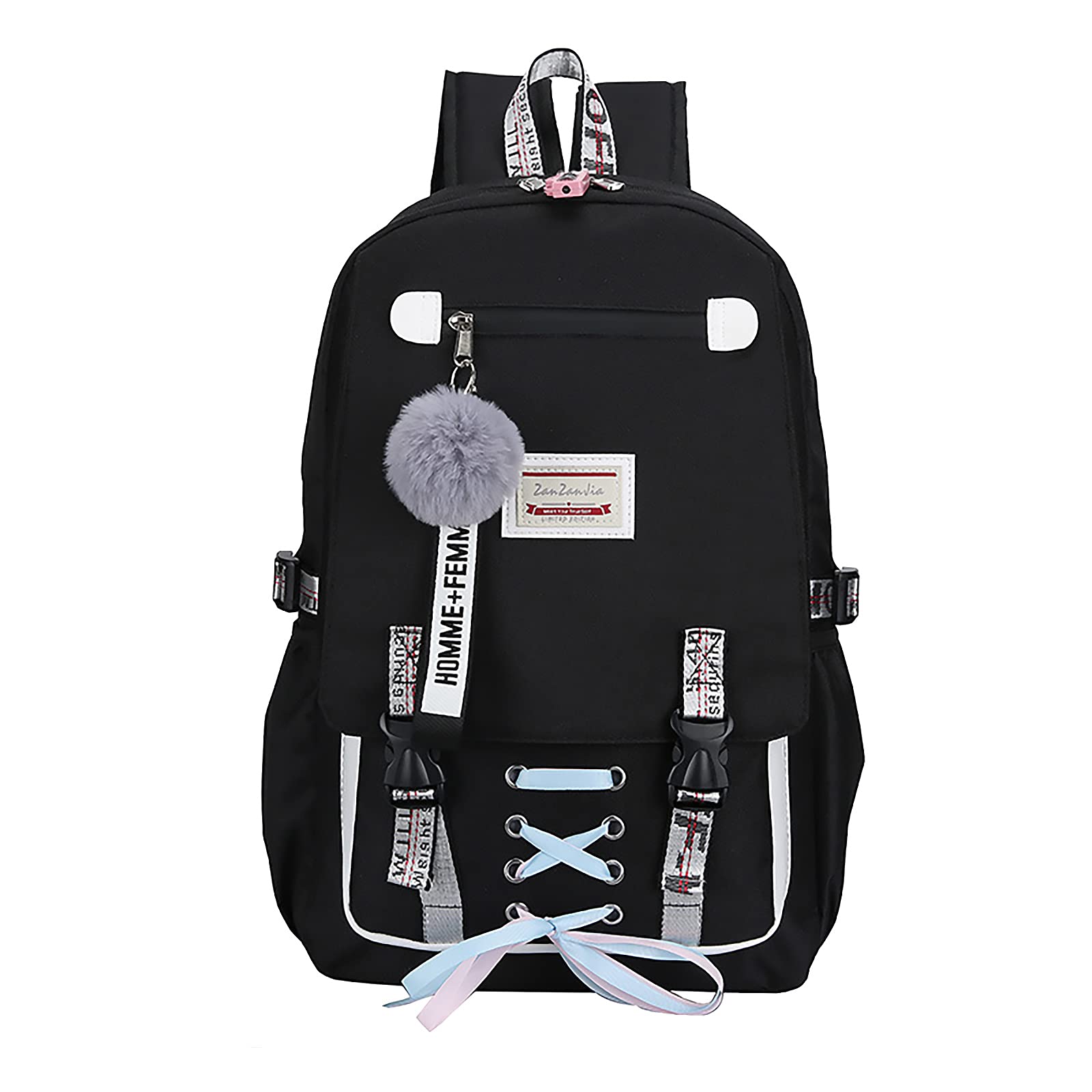 Girls Backpack School Bags Nylon Waterproof College Rucksack Casual Daypack Women Bookbag Boys Schoolbag Teenagers Durable Unisex Student Backpacks Laptop Backpack Student Daypack