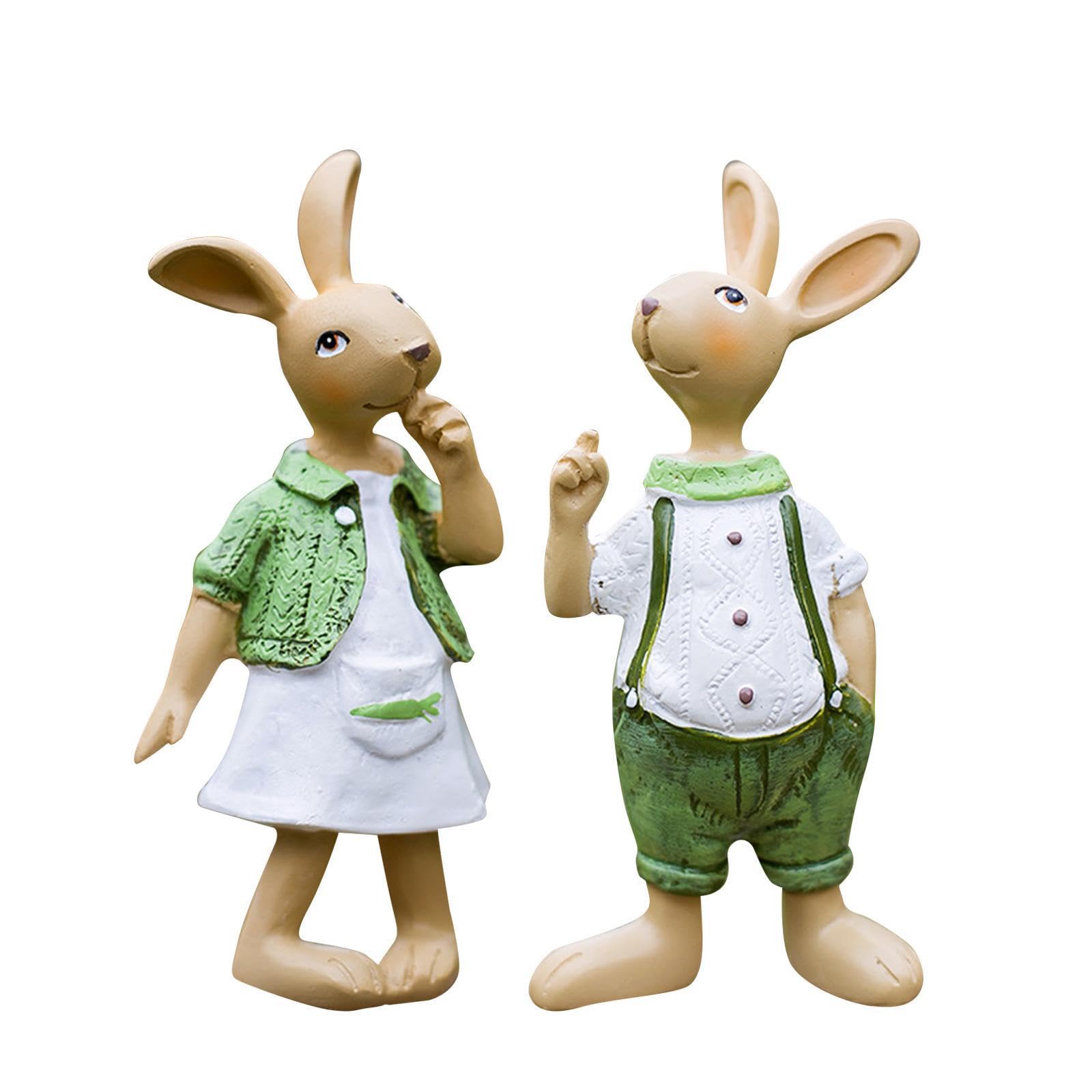 Zambuph Exceptional Rabbit Statue Garden Rabbit Statues Patio Lawn Yard Unique Bunny Statues Add Charm To Outdoor Decor Standing Bunny Sculpture Housewarming