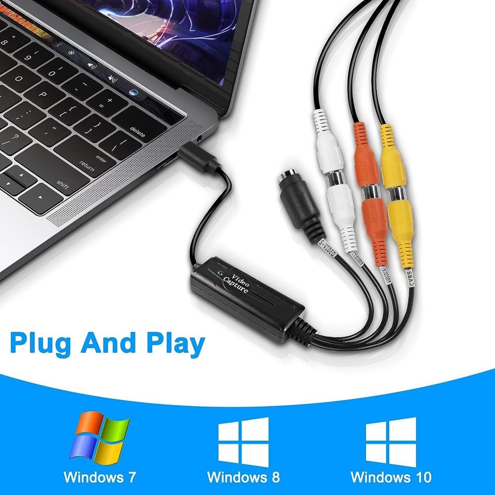 Convertitore AV-USB C Con Scheda Di Acquisizione Video 1 Canale SODIAL – Cattura Segnale Analogico!