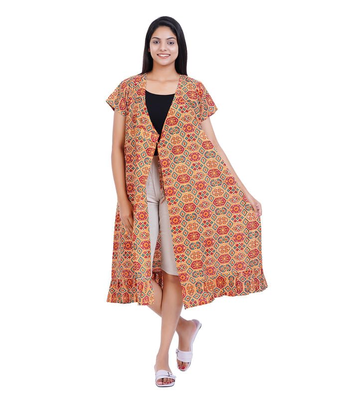 Image of Women's [L- 4XL] Full Open /Front Buttoned [a Kind of Adaptive Clothing] Multipurpose Nighty for Maternity /Pregnancy /Elderly /Patient /Feeding /Hospital Purpose Nighty Calf Length