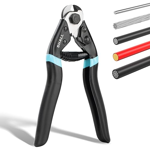SHALL Cable Cutter, 7-1/2 inch Wire Rope Cutter Heavy Duty