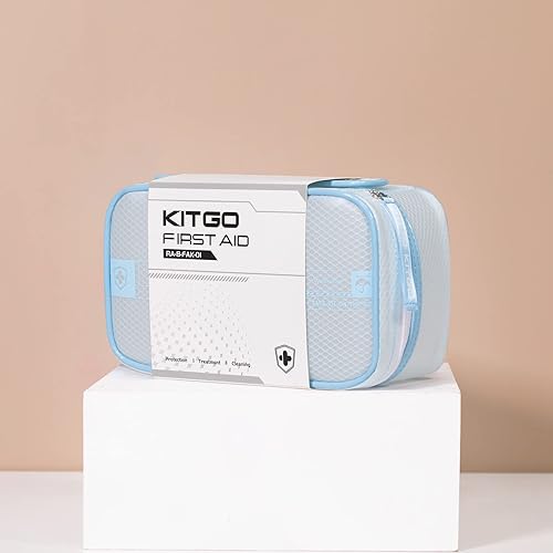 Miniatura 4 de Kitgo Kit de primeros auxilios impermeable de regalo para madre con suministros médicos esenciales de emergencia, simple y portátil para el hogar,