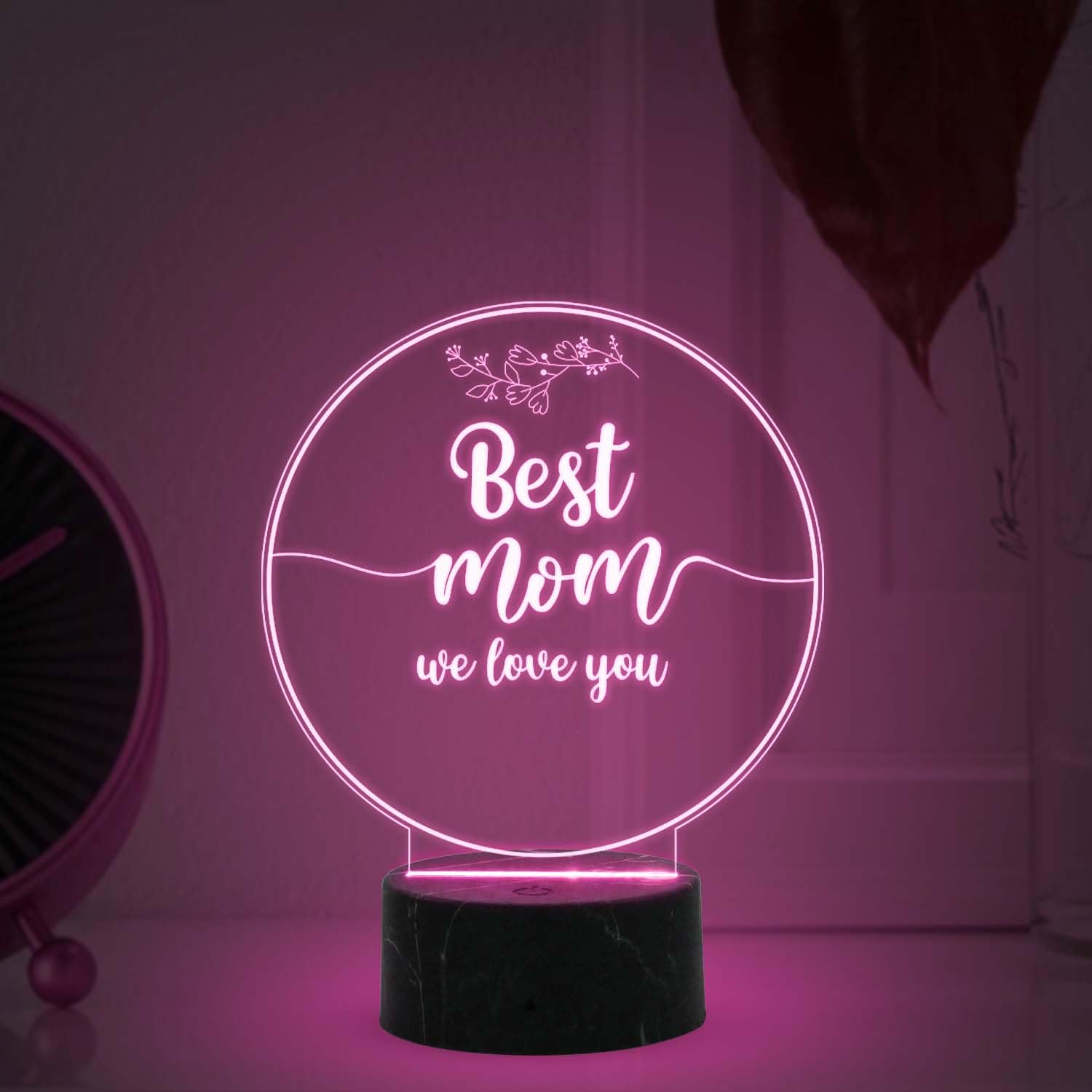 Gift for Mom, Mother's Day Gift for Mom | Mom Birthday Gift from Daughter Son | Thankyou Gift for Mom | Best Mom Ever | Multicolored Light (Best Mom)-image-48