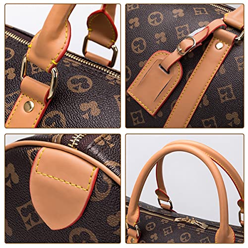 Travel Duffel Bag for Men Leather Overnight Weekender Luggage Tote-Carry On Large Traveling Handbag for Gym Holiday