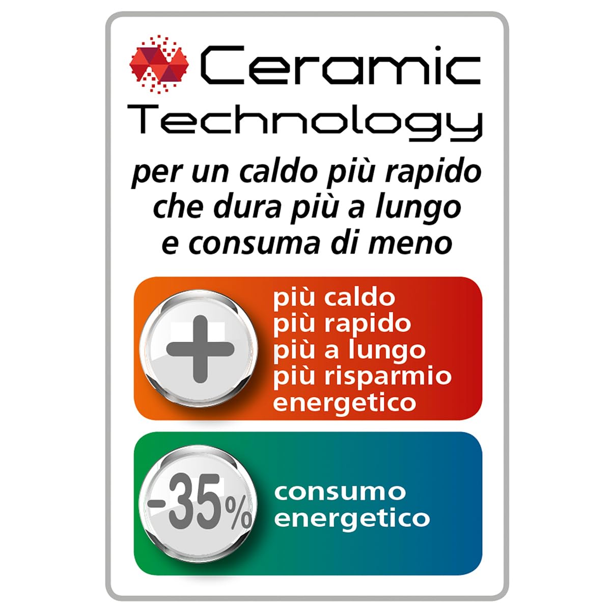 MACOM Termoventilatore Ceramico 2000W con Display LED e Luce Soffusa Atmosfera – Riscaldamento Rapido ed Elegante – Enjoy & Relax 931 Light Cube Heater