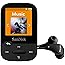 SanDisk SDMX28-016G-G46K Clip Sport Plus MP3-Player, 16 GB, Schwarz (Generalüberholt)