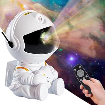 【Amazon Exclusive Brand】Astronaut Star Projector Night Sky Light for Kids Room Ceiling USB Powered Gift for Children Birthday