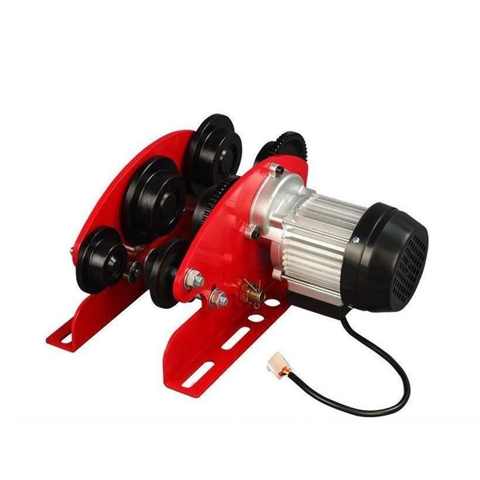 Wciągnik elektryczny Miniaturowy wciągnik elektryczny 0,5-1 tony Wózek jednoszynowy typu push Mobilna płoza podróżna z rowkiem w kształcie litery I I-Beam(220v 1Tsix wheelsB)