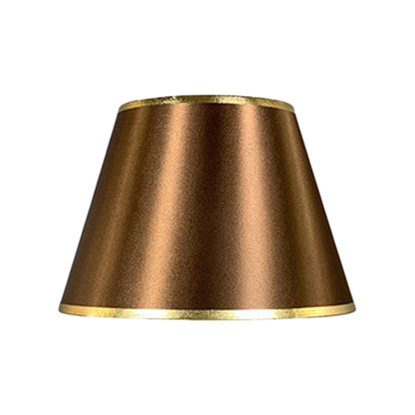 Msioytog Coffee Gold Modern Round Fabric Lamps Cover Elegant Cloth Lampshades Wall Light Shade Decorative Lighting Accessories Enduring Home Decorative Wall Light Shade Table Lamps Lighting