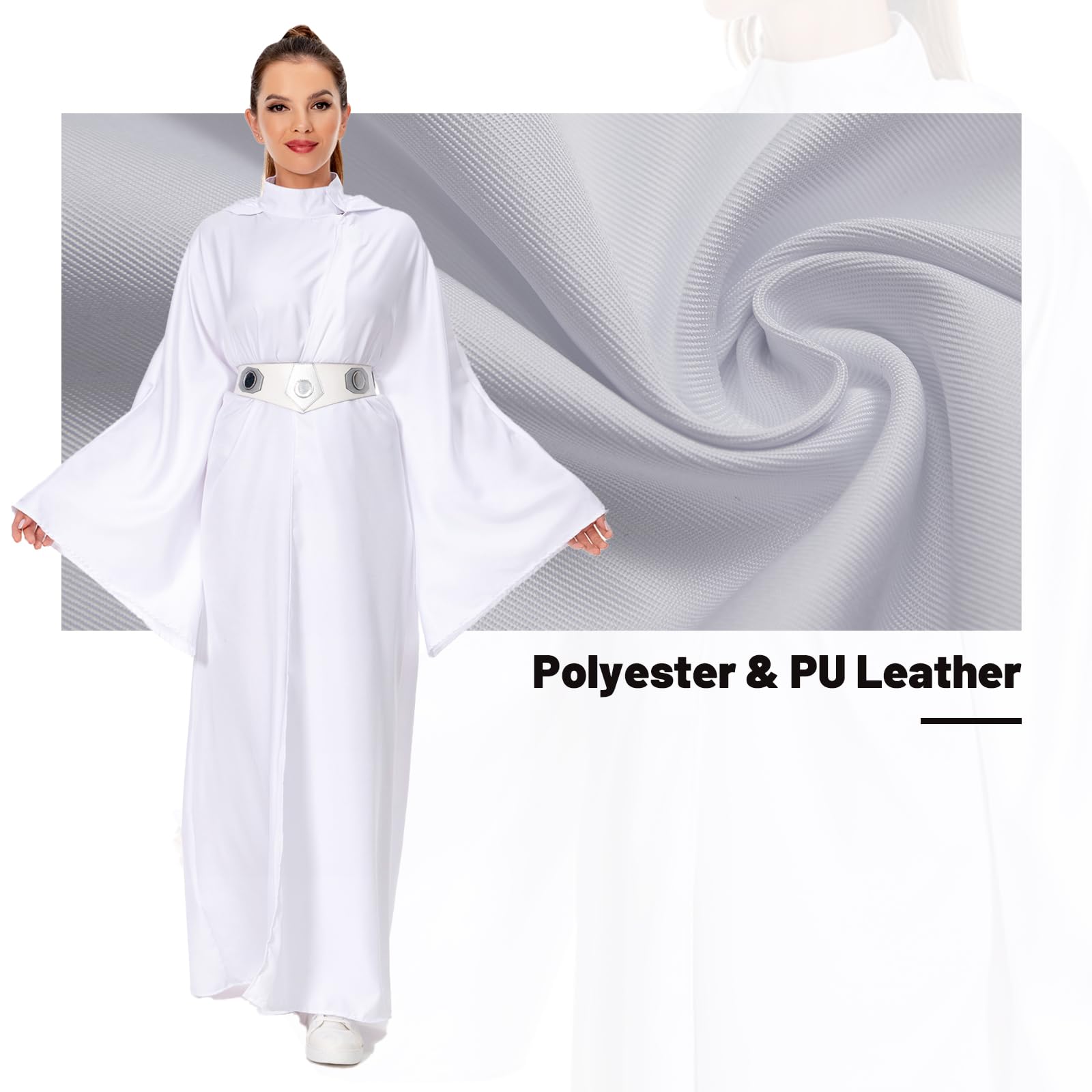 Womens Princess Costume Dress Robe Pricess Cosplay Cloak Outfit Halloween Outfits for Adults