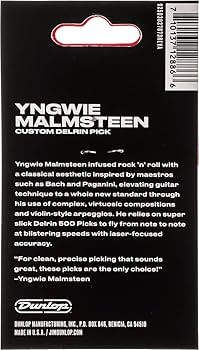 Amazon.co.jp: JIM Dunlop YJMP03YL YNGWIE Malmsteen Pick