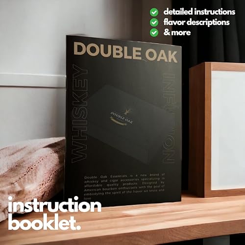 Miniatura 6 de Double Oak - Kit de infusión de whisky - 6 sabores diferentes para infundir en tu whisky favorito - Ideas de regalo para hombres
