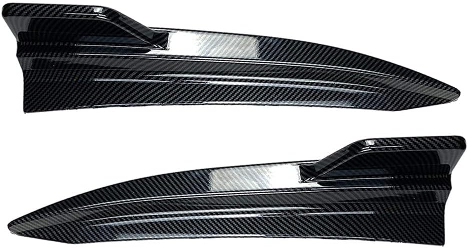 Rbanna1 Car Carbon Fiber Rear Bumper Lip Protector Side Corner Bumper Guard Trim Covers for BMW 3-Series G20 G21 M-Sport M340i 2019 2020 2021