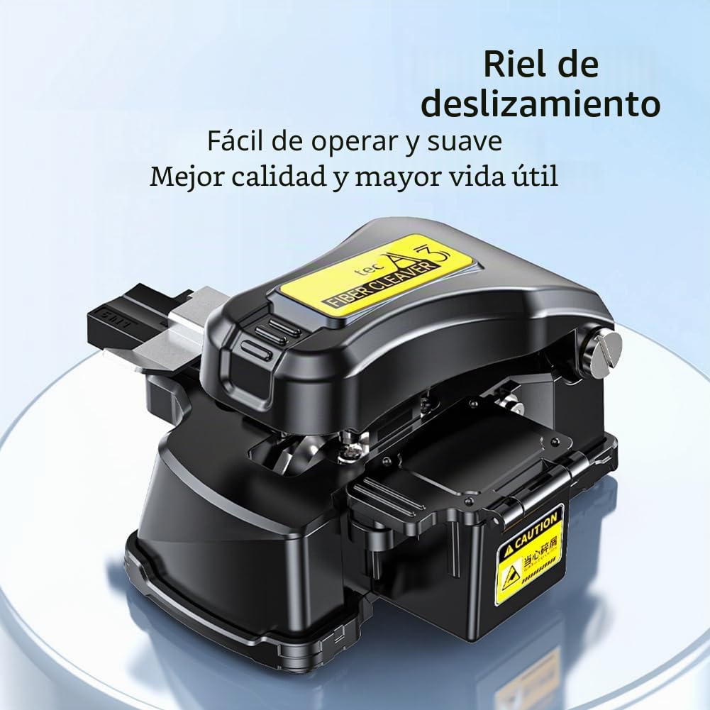 Cortadora de Fibra Óptica A3 de un Solo Paso, Totalmente Automática y de Alta Precisión, Empalmadora de Fibra Óptica y Peladora 2 en 1