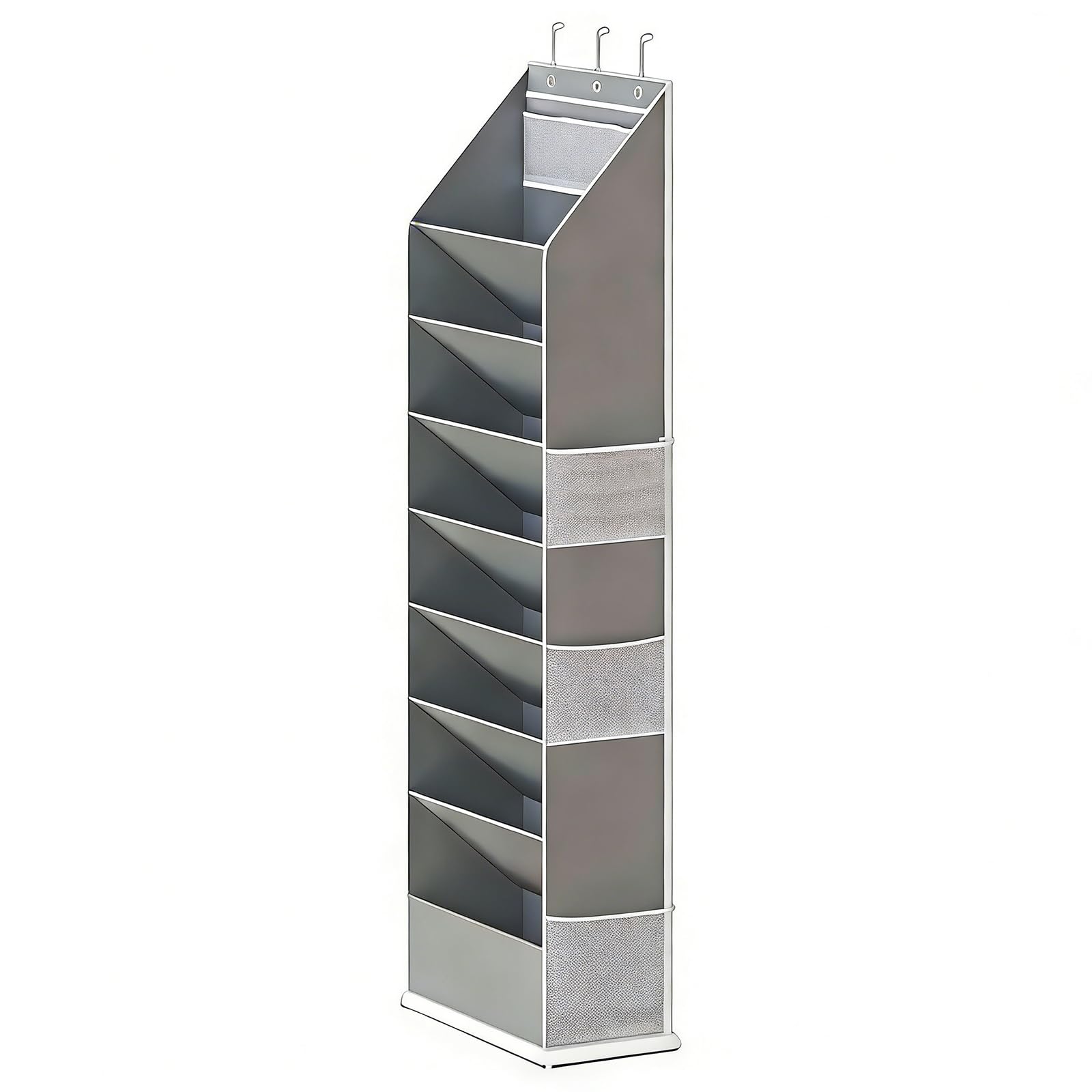 LUCKGONI 8 Step Over The Door Footwear Holder Featuring Additional Compartments Constructed From Strong 600D Oxford Fabric For Sh