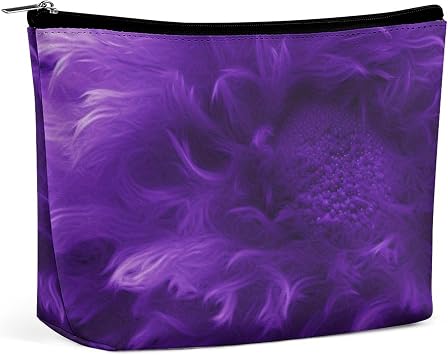 Makeup Bag Travel Cosmetic Bag Portable Purple Toiletry Bag Large Capacity Zipper Pouch Makeup Organizer Case Waterproof Toiletry Pouch for Women Men