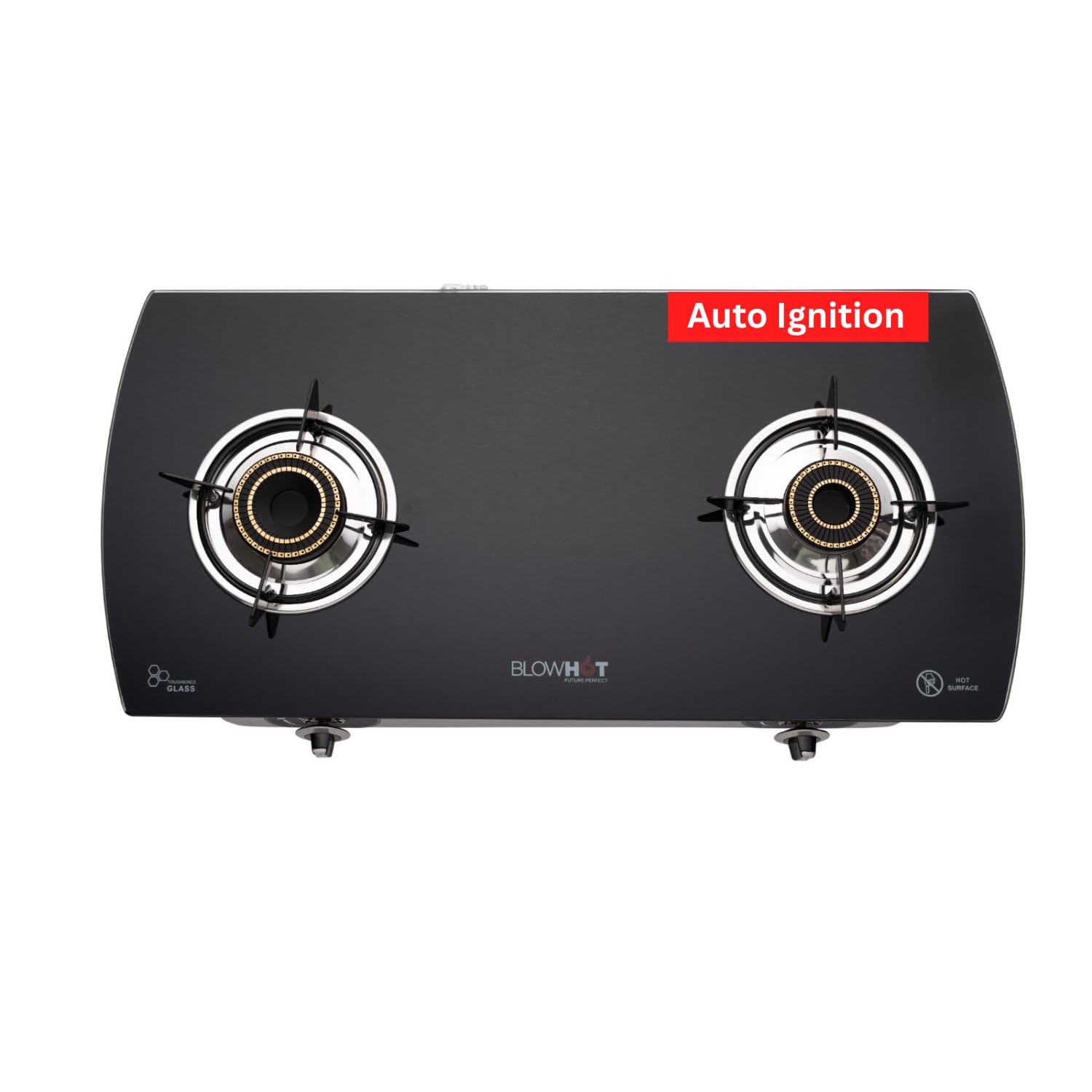 Sponsored Ad - BLOWHOT Auto Ignition 2 Burner Gas Stove | Heavy Tornado Brass Burners | Toughened Glass Cooktop | ISI certified - Stainless Steel Frame - 2 Years Warranty By Blowhot - Jasper