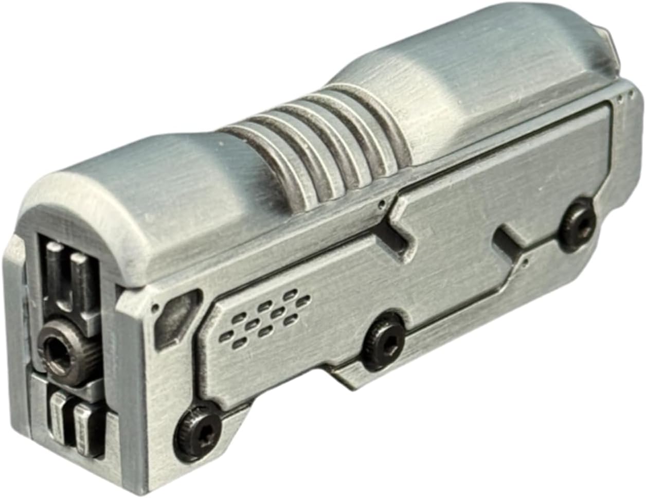 Personalized Muzzle EDC Fidget Slider Zinc Alloy Fidget Toys Office Desktop Toys for Relieving Stress & Relaxing Cool Gadgets (Sliver)