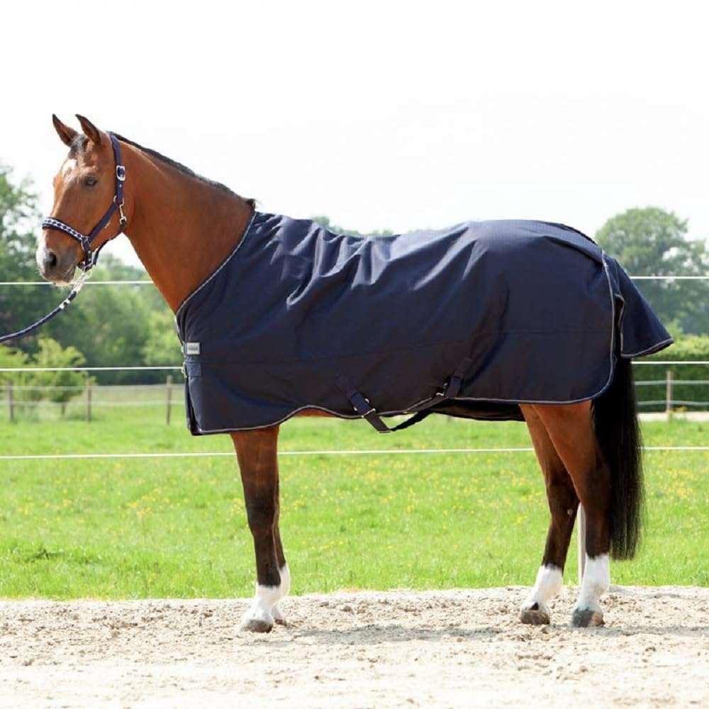 Couverture de pluie 145 cm Kavalkade Montreal marine pour protéger le cheval sans füllung