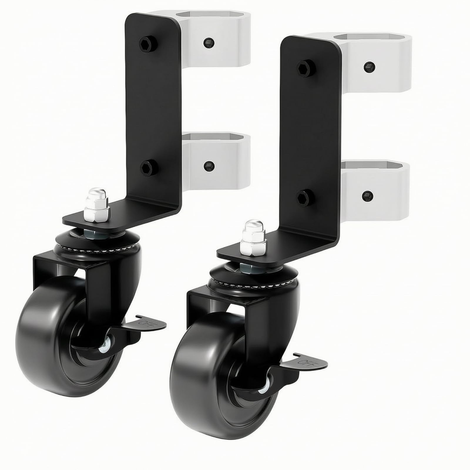 Ronyme 2 Pezzi Ruote Piroettanti con Freno | Universali, Ruote per Cassetta Degli Attrezzi, Robuste, Rotelle, Garage