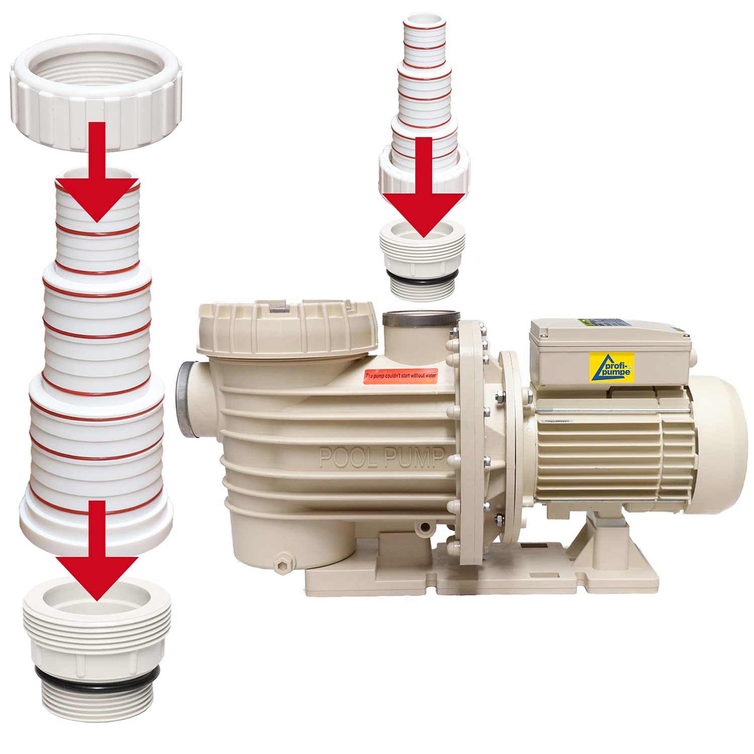 Bomba de piscina, bomba de piscina, bomba de filtración, piscina, ahorro de energía, fiable y eficiente, fácil limpieza del filtro (2000 W-380 V)