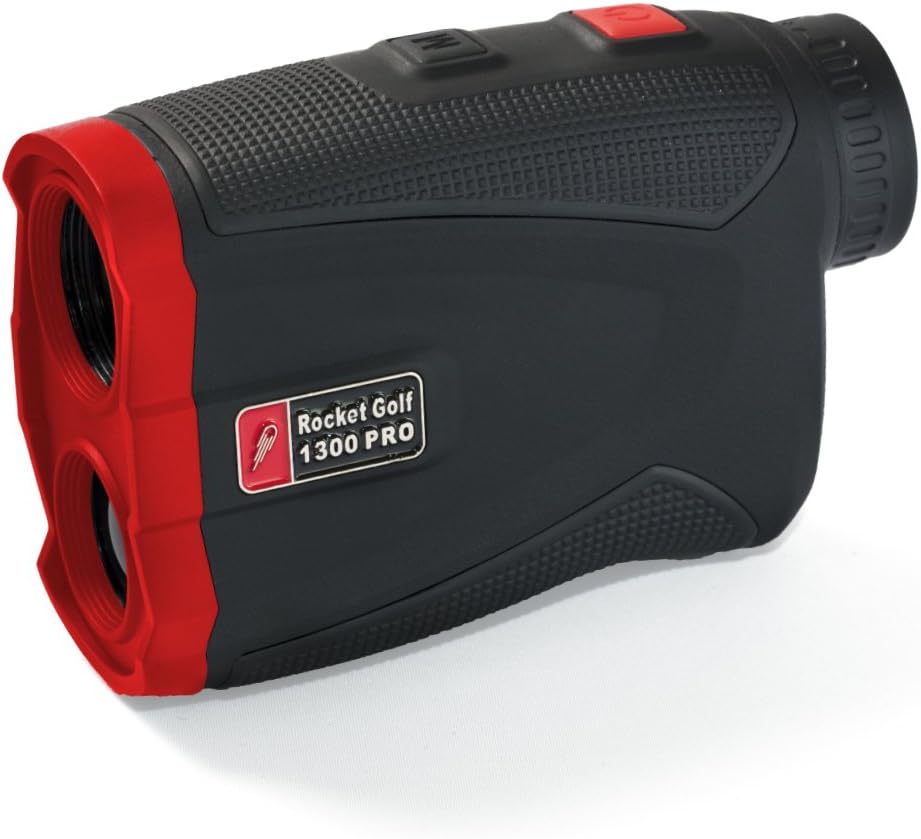 Golflaser.de - Golf Laser Rangefinder Birdie 1300 Pro Slope Black - FlagFinder - 1300 m Range - Water-repellent - Rangefinder RocketGolf