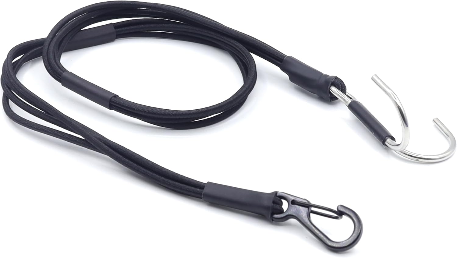 1/10 RC Crawler Elastic Force Escape Rope, 23 inch Kinetic Winch Strap, RC Accessories Rescue Trailer Hook for for Axial SCX10 1/10 1/8 RC Crawler(Black)