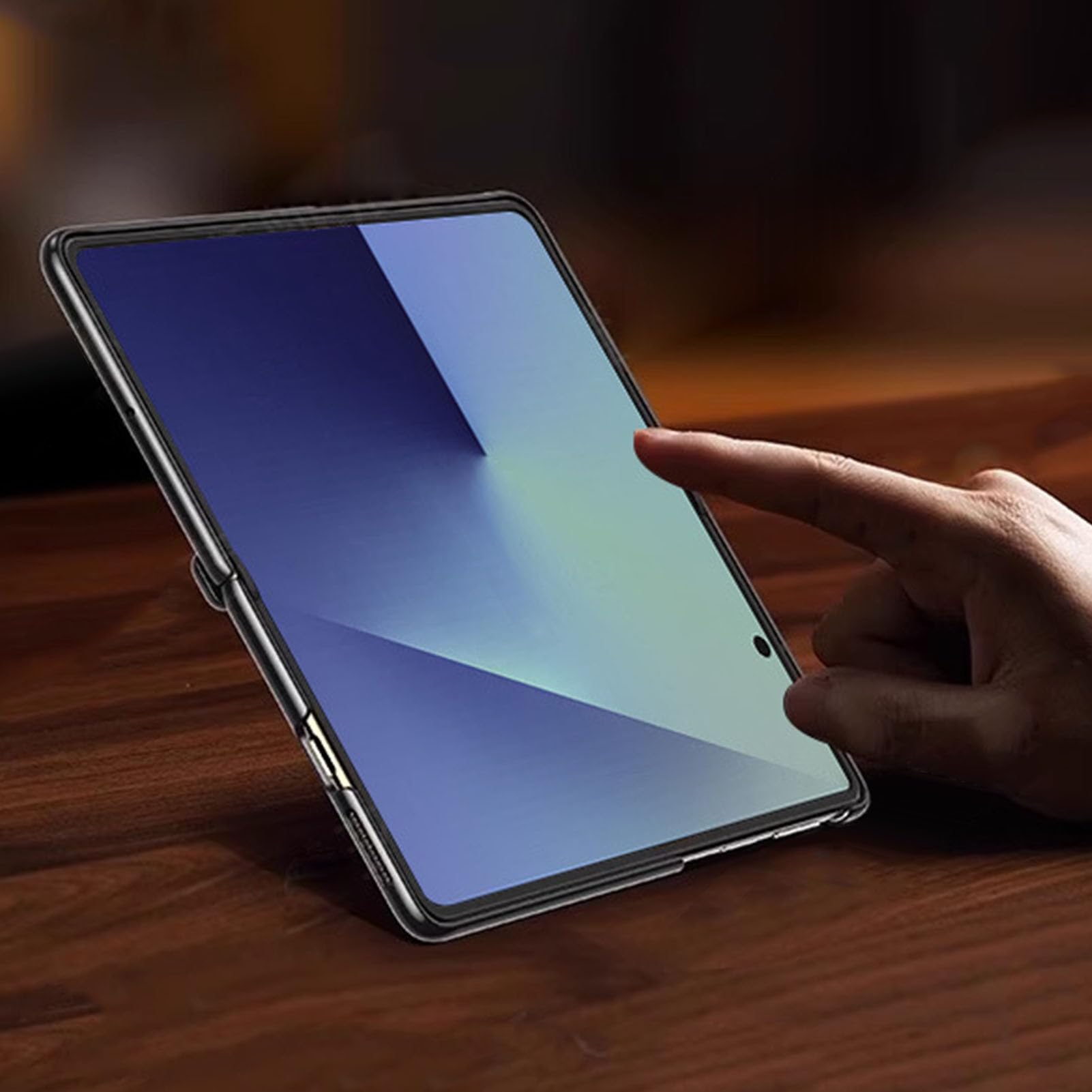 Skórzane etui do Samsung Galaxy Z Fold 7, matowe pełne owinięcie ochrona ekranu galwanizowana pokrywa zawias uchwyt odporny na wstrząsy powłoka, zielony, składany 7