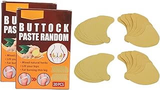 Patch para levantar o quadril, 40 peças de adesivos de modelar para levantar o quadril, extrato de ervas de gengibre, adesivo de remendo de levantamento de nádegas