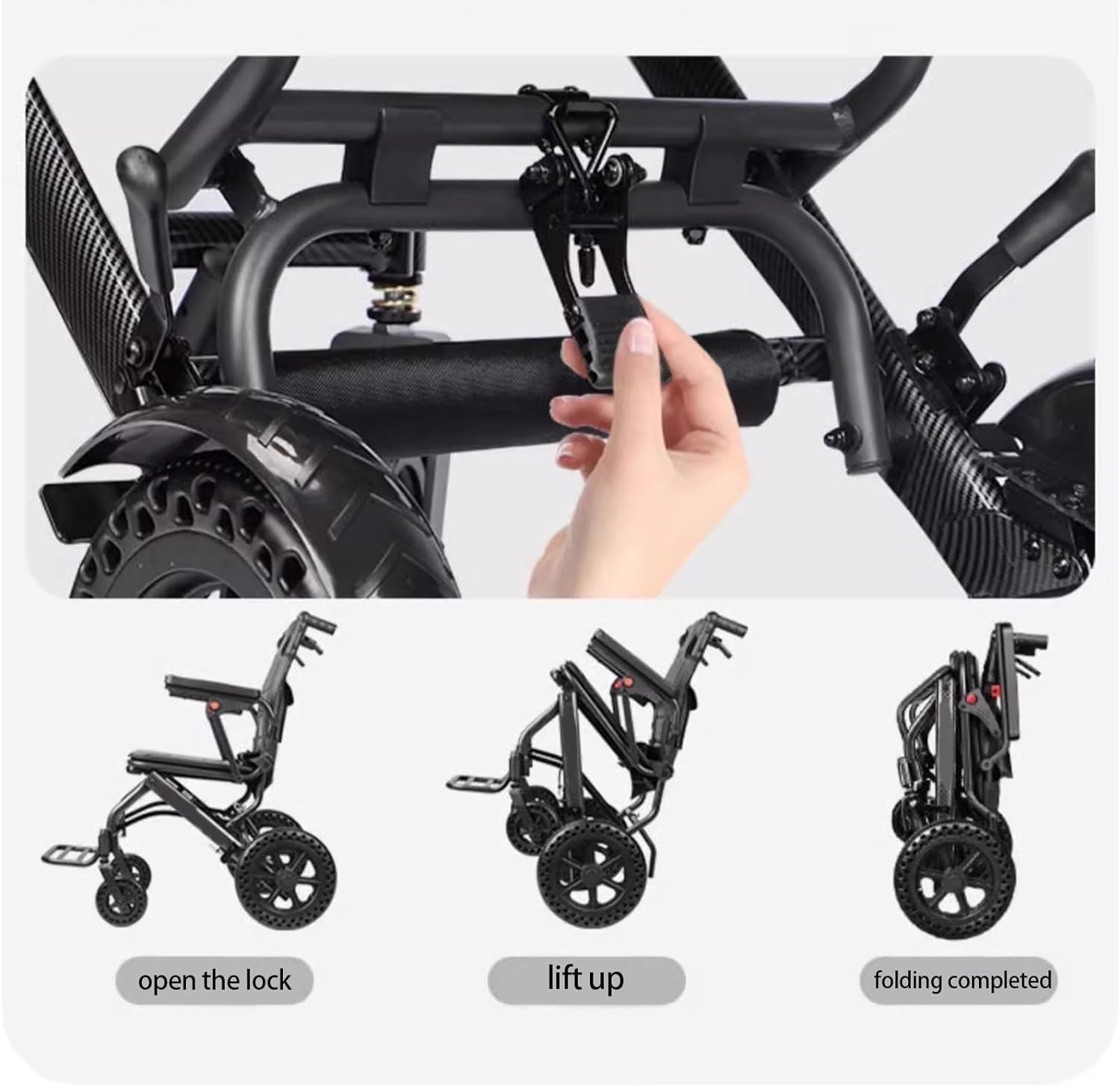Amazon.co.jp: 折りたたみ式車椅子、軽量、手持ち式、高齢者用、特殊