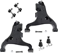 Vista 182 de Detroit Axle - Kit de suspensión delantera RWD para Chrysler 300 Dodge Challenger Charger Magnum, brazos de control superior con barras