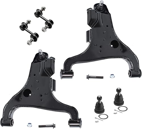 Miniatura 185 de Detroit Axle - Kit de brazos de control AWD para cargador Chrysler 300 Dodge Challenger Magnum, 2 brazos de control superiores delanteros con rótula