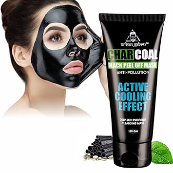 UrbanGabru Charcoal Peel Off Mask for Men & Women | Removes Blackheads and Whiteheads | Active Cooling Effect | Deep Skin Purifying Cleansing (120 g)