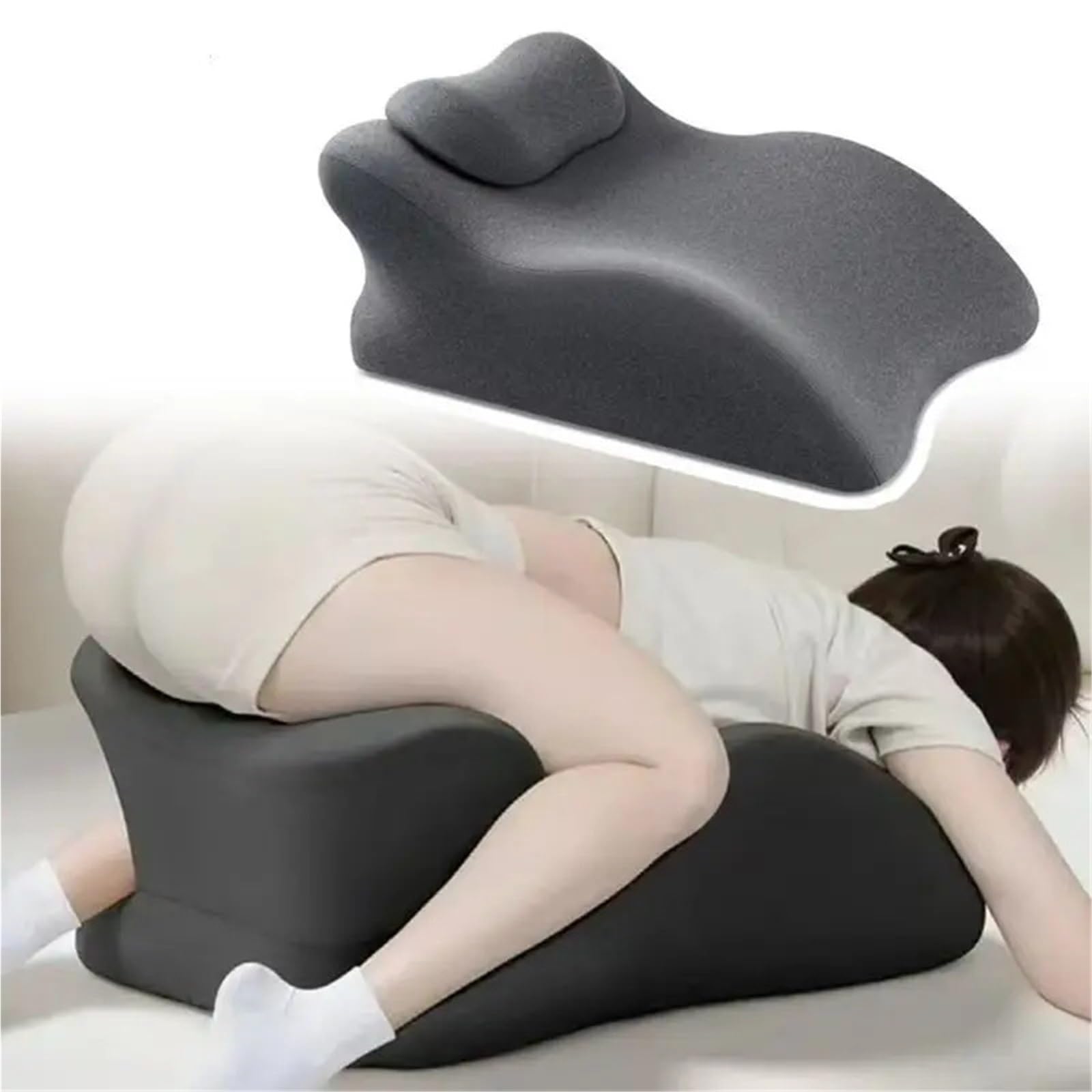 Cuscino multifunzionale per coppia di sedere sul letto, divertente cuscino per dormire per coppie incinte (verde)