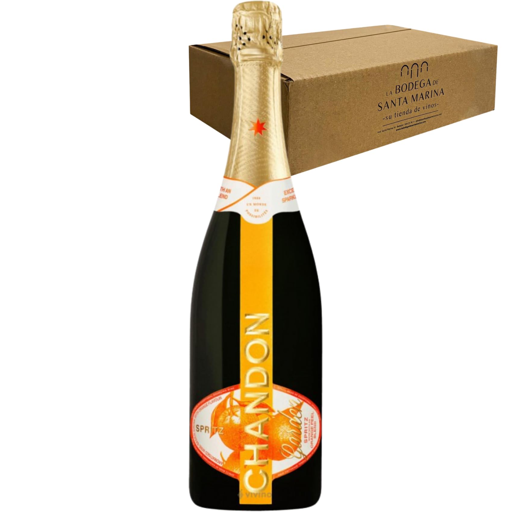 Chandon Garden Spritz Magnum - Espumante Refrescante con Toques de Naranja Amarga y Especias, Elaborado con Uvas Chardonnay, Pinot Noir y Semillón - Ideal para Aperitivos, Cócteles - 1 Botella 150cl