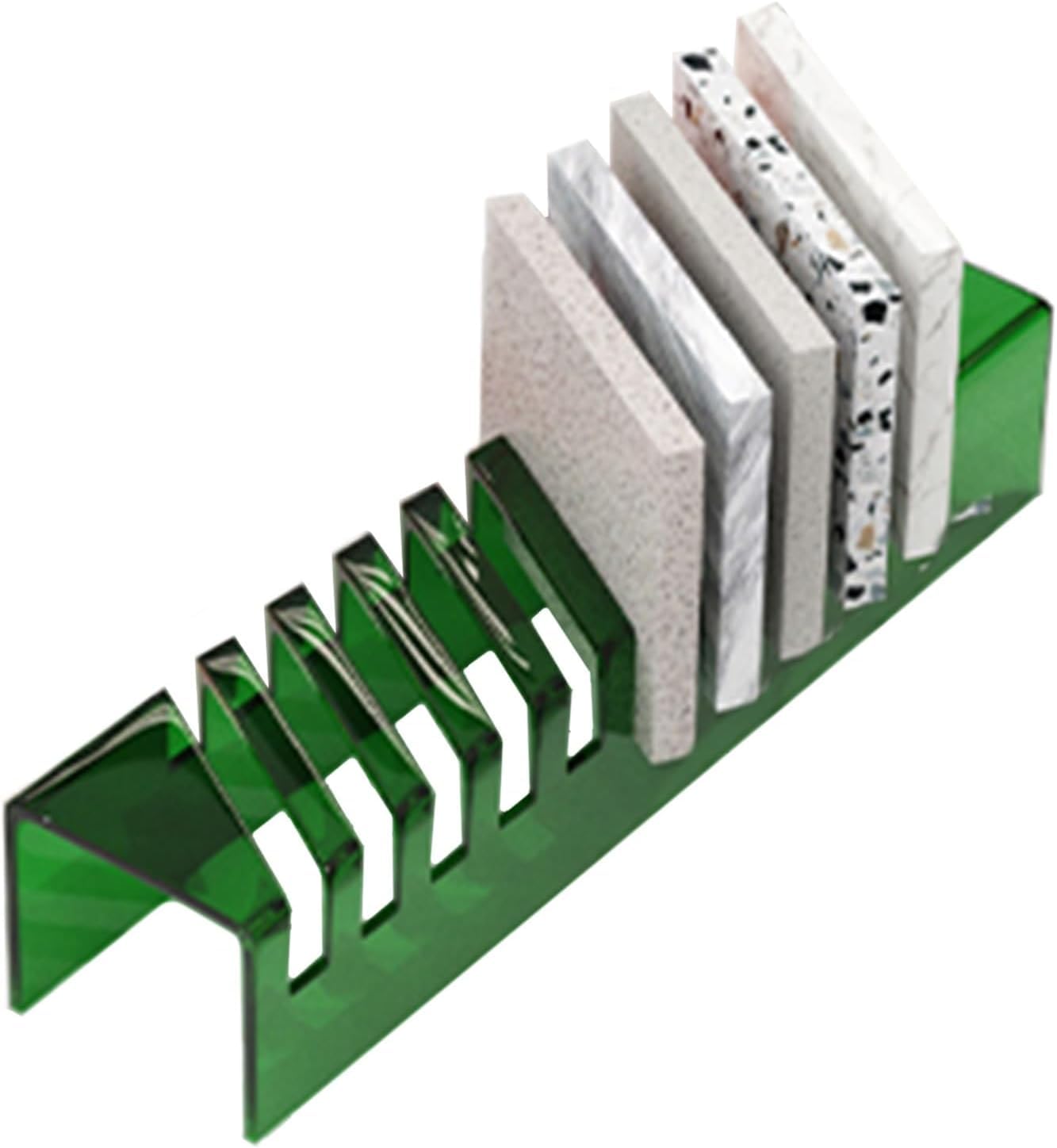 Présentoir de carreaux acrylique pour support de table et porcelaine