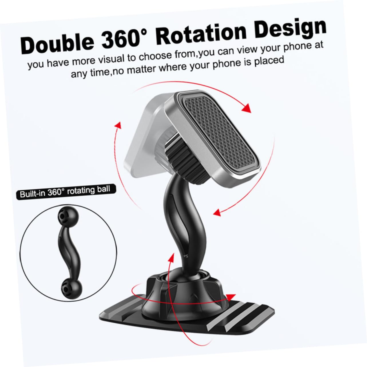 Housoutil 3 Uds Soporte De Coche Soporte De Teléfono para Ventilación De Coche De Teléfono Celular para Montaje De Teléfono Automático Magnético para Teléfono Móvil