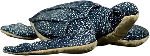FRANKIEZHOU Peluche realista de tortuga de cuero sintético de 12 pulgadas, animal de peluche realista de Seaturtle, juguete de peluche suave, regalo