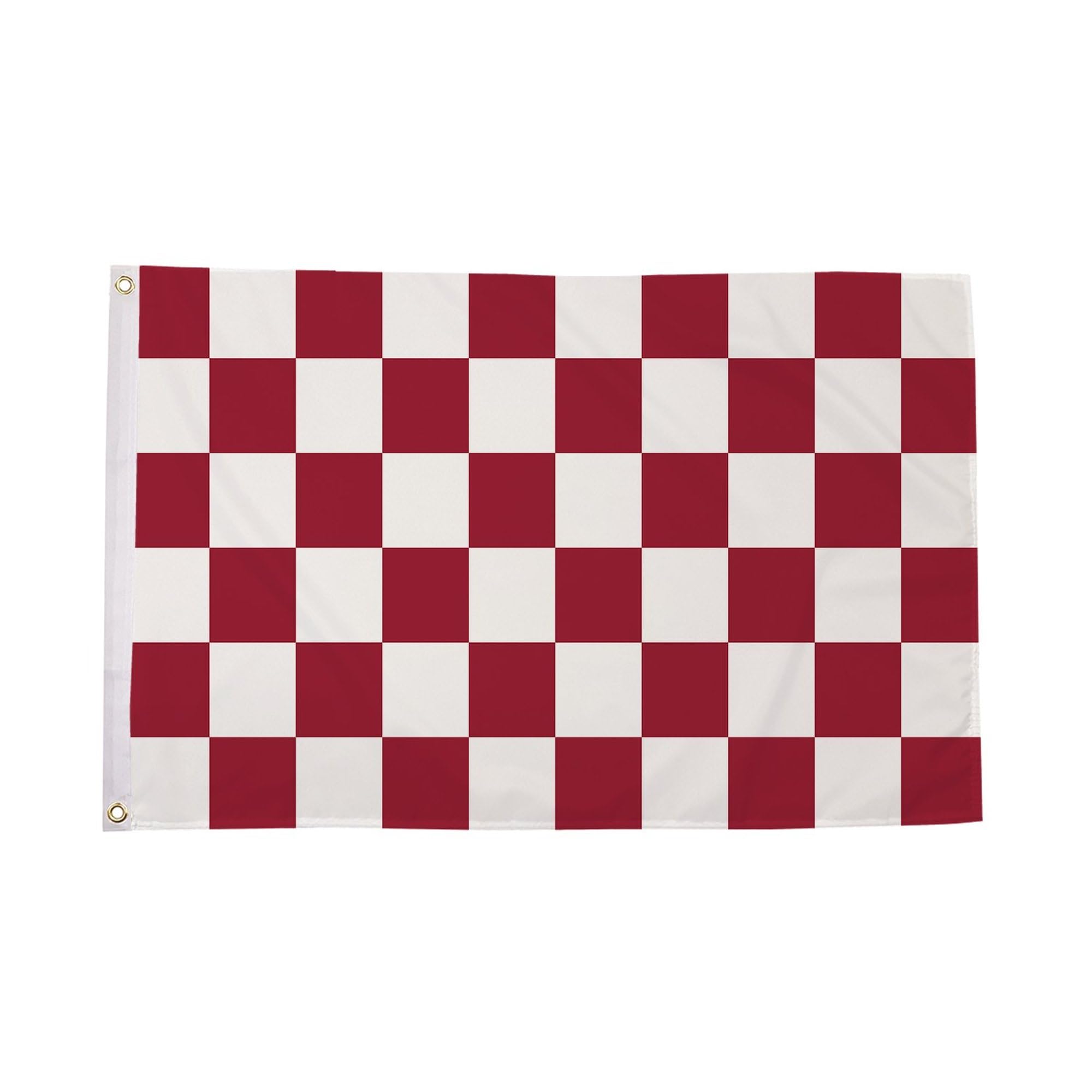 Flagtex Checkered Flag Navy Maroon White 5ft x 3ft (150cm x 90cm) - Racing Flags for Team Sports, Football Team Flags for Outdoor Garden, Sports Decorations — image 1