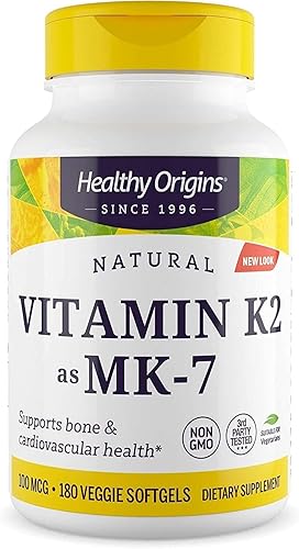 Vista 9 de Healthy Origins Vitamina K2 como suplemento MK-7, 100 mcg, 60