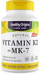 Vitamina K2 MK7 100 mcg 180 Vgels Importad - Healthy Origins