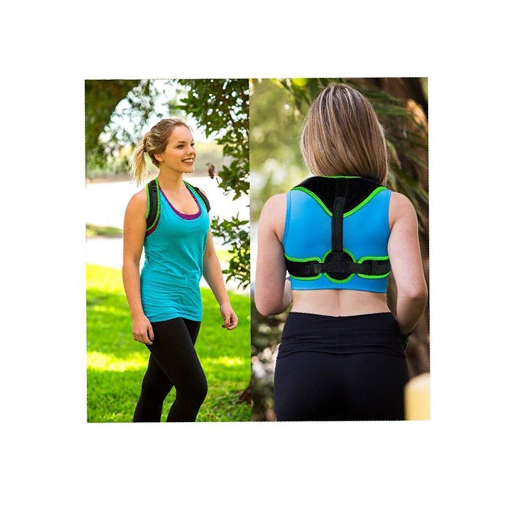 Kshavi Back Brace Posture Corrector Therapy Shoulder Beltfor Clavicle Support, Adjustable elastic Back Straightener and Providing Pain Relief from Neck, Back & Shoulder for Men and Women 1
