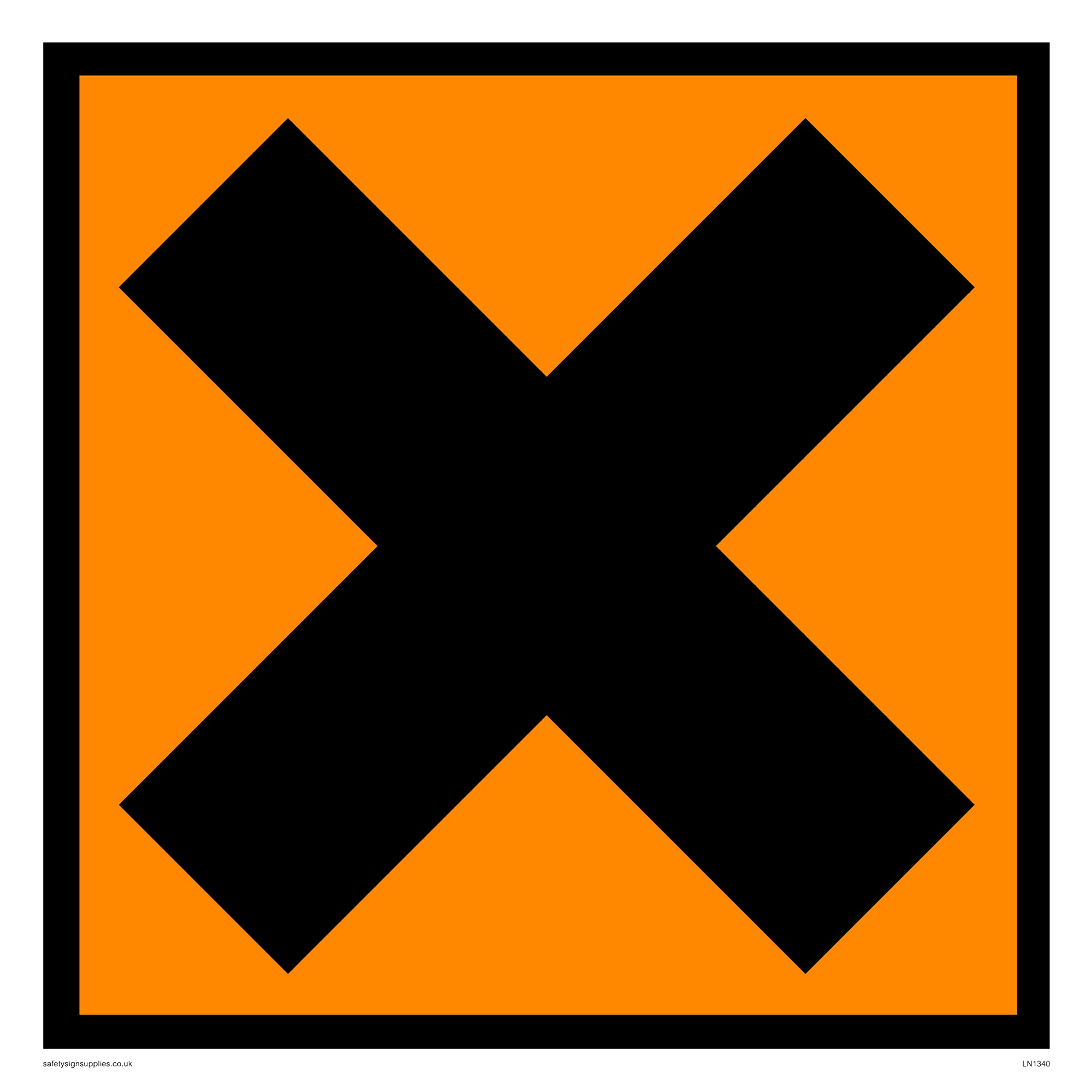 Pack of five - Irritant (chip) Sign - 200x200mm - S20