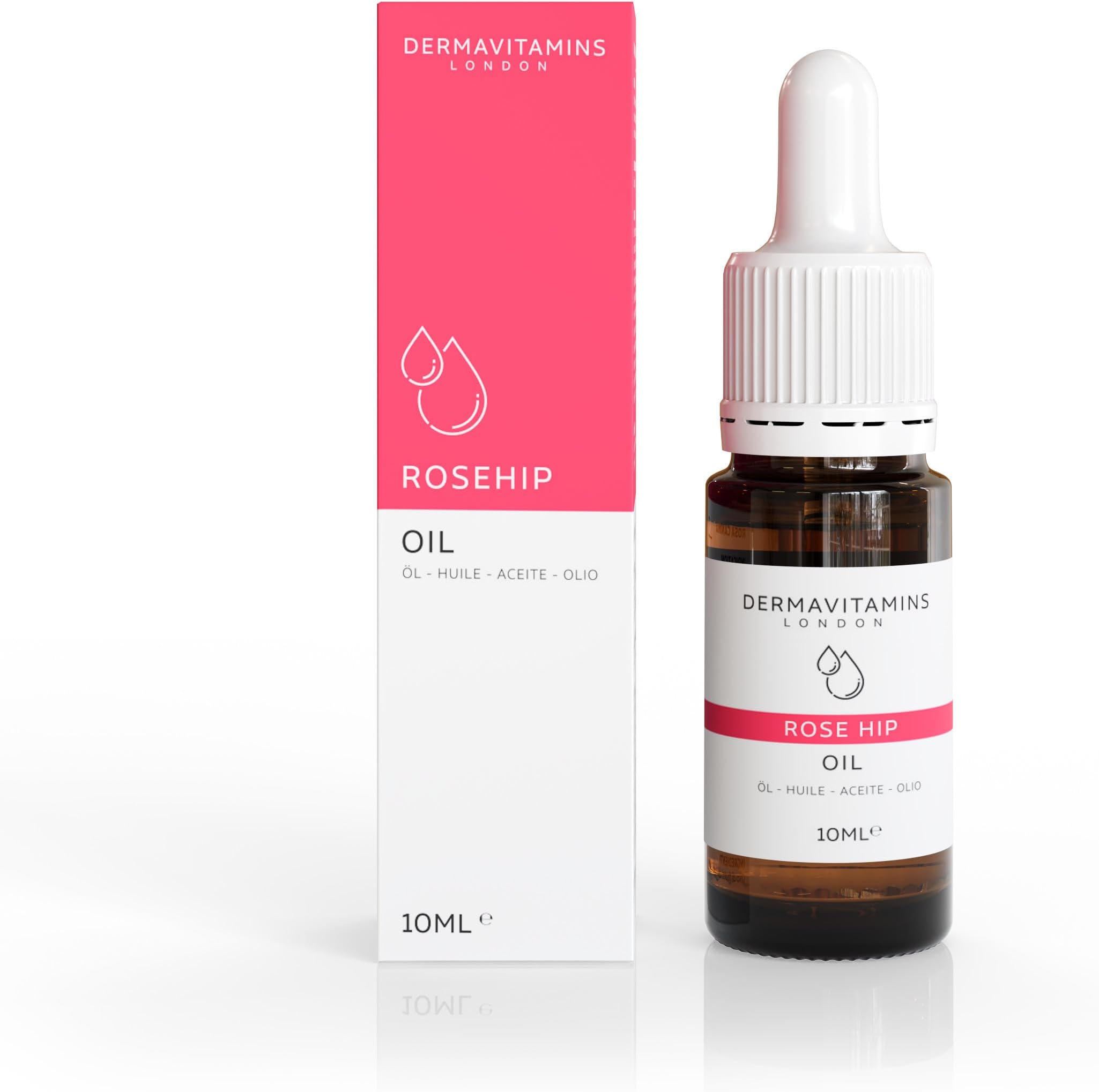 100% Organic Cold-Pressed Rose Hip Oil (10ml)