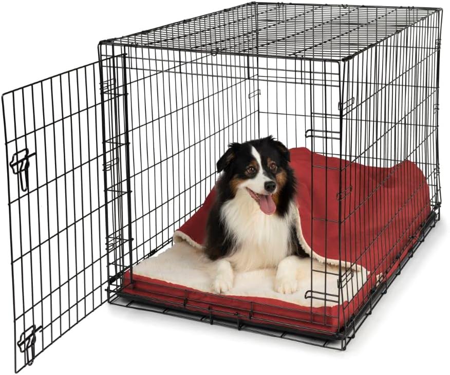 Snoozer Pet Products - Cozy Cave Crate Pet Bed with Forgiveness Foam, Small - Khaki